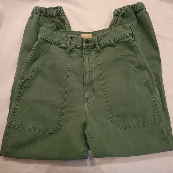 MOTHER Denim - MOTHER Denim The Wrapper Patch Springy Ankle Army Jeans Utility Pants sz 28
